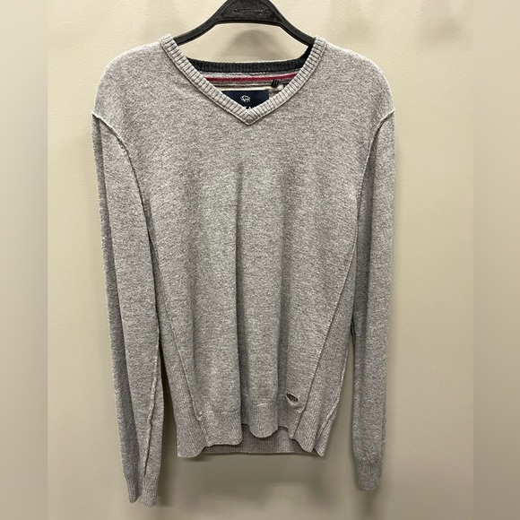 Buffalo David Bitton Other - Buffalo David Bitton Light Gray V-Neck Sweater lambs wool